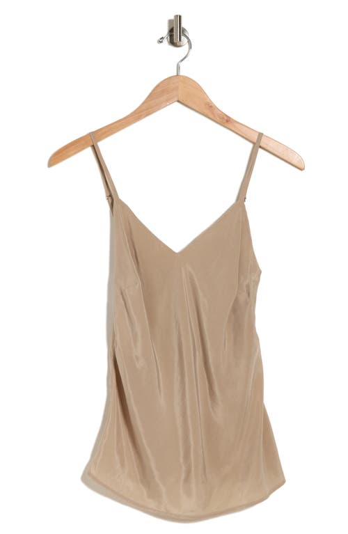 Shop Ag Scarlet Matte Satin Camisole In Wild Taupe