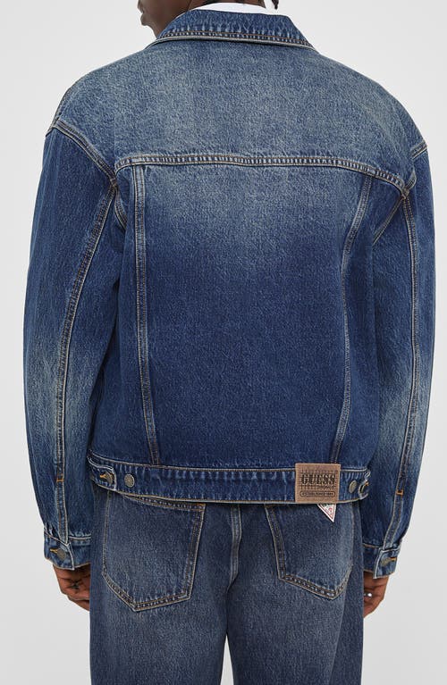 Guess Jeans Kit Denim Trucker Jacket In Ord1