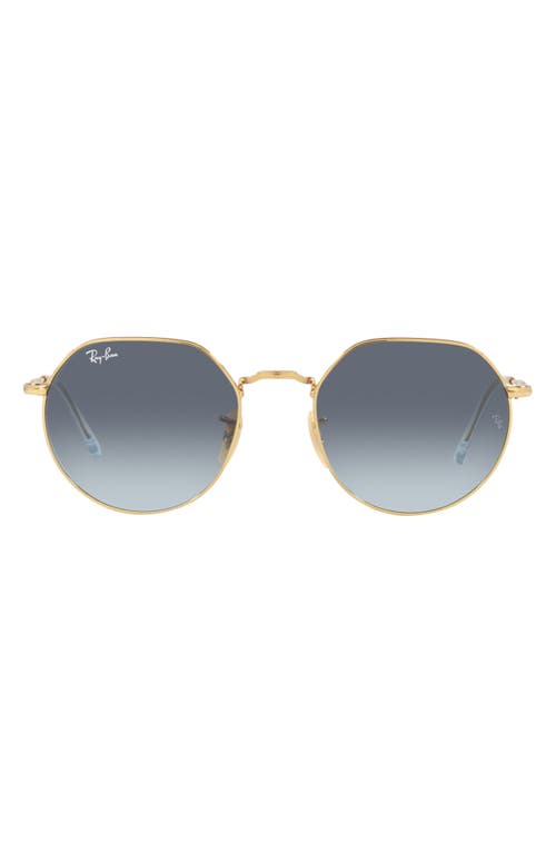 Shop Ray Ban Ray-ban 51mm Gradient Geometric Sunglasses In Arista Blue