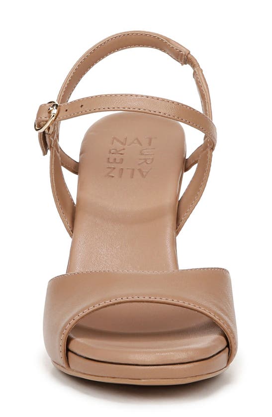 Naturalizer Lala Ankle Strap Sandal In Taupe Leather
