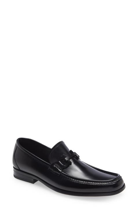  Salvatore Ferragamo Portland Mens Black Leathe Slip On Loafer  Shoe (us_Footwear_Size_System, Adult, Men, Numeric, Wide, Numeric_7)