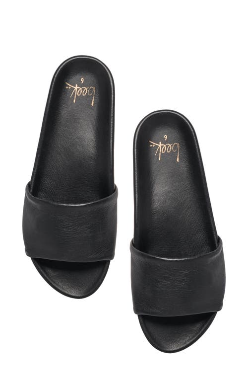 Beek Gallito Slide Sandal In Black/black