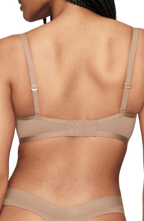 Cuup The Balconette Mesh Bra In Taupe