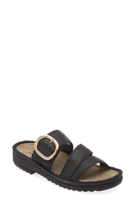 Shop Naot Frey Sandal In Soft Black Leather