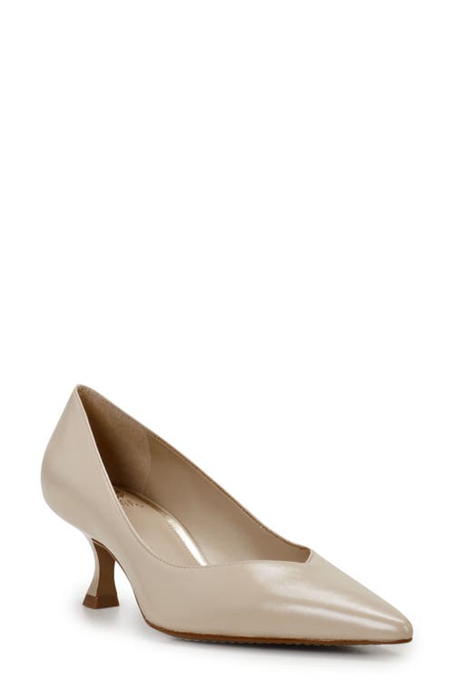 Margie Pointed Toe Pump in Soft Buff