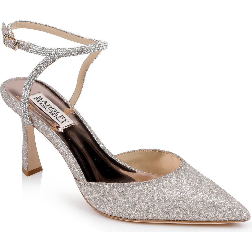 Badgley Mischka Collection Kamilah Ankle Strap Pump In Champagne