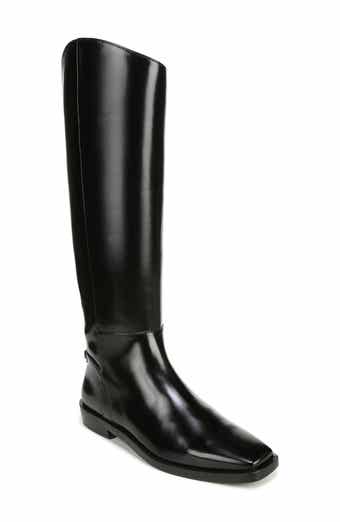 Tory Burch Women’s T-Hardware, Brown Leather Riding Boots, Size 9 M