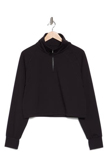 X By Gottex Quarter Zip Sweatshirt In Black