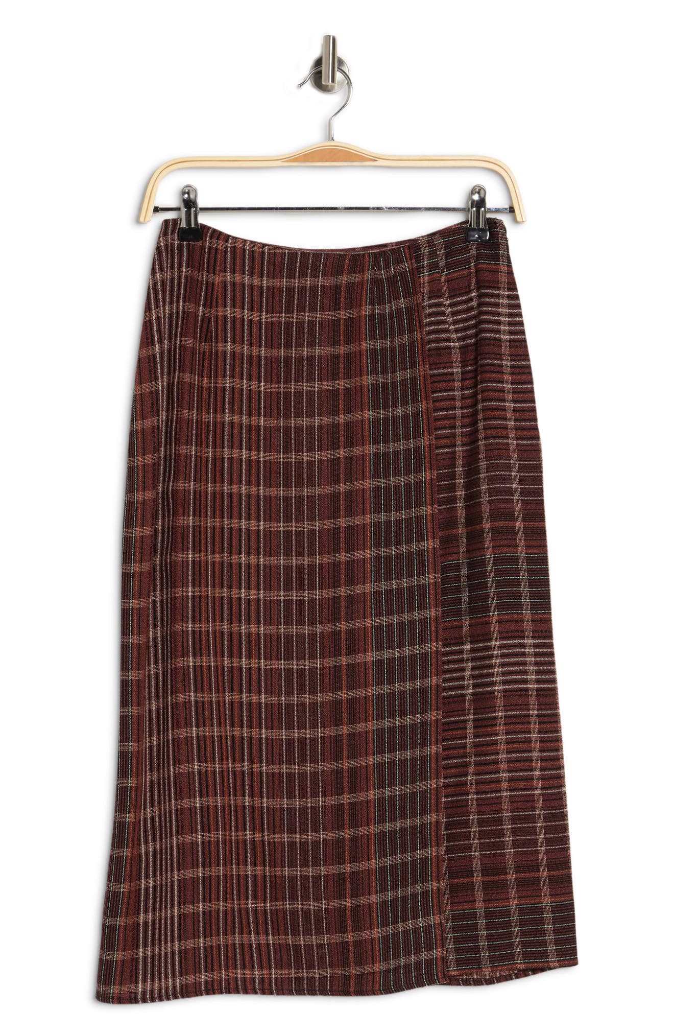 brown plaid skirt nordstrom rack