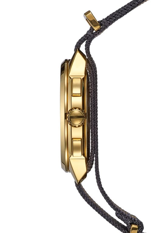 Balmain Watches Madrigal Chronograph Fabric Strap Watch, 42mm In Black Nato