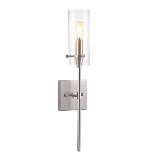 Jonathan Y Cato 1-light Bohemian Farmhouse Iron/glass Led Sconce In Brass Gold