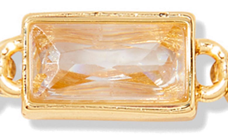 Brook & York Kylie Birthstone Beaded Stretch Bracelet In Gold - April