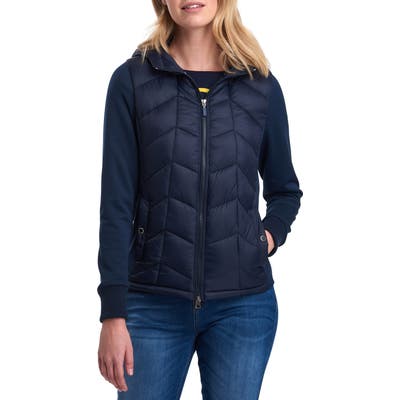 Barbour Sidelight Quilted Hooded Jacket, US / 12 UK - Blue