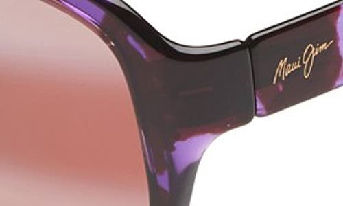 Maui Jim Koki Beach 56mm Polarizedplus2® Sunglasses In Purple Tortoise/maui Rose