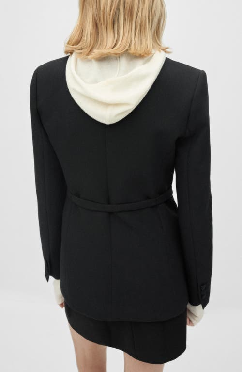 Shop Mango Four-pocket Stretch Blazer In Black