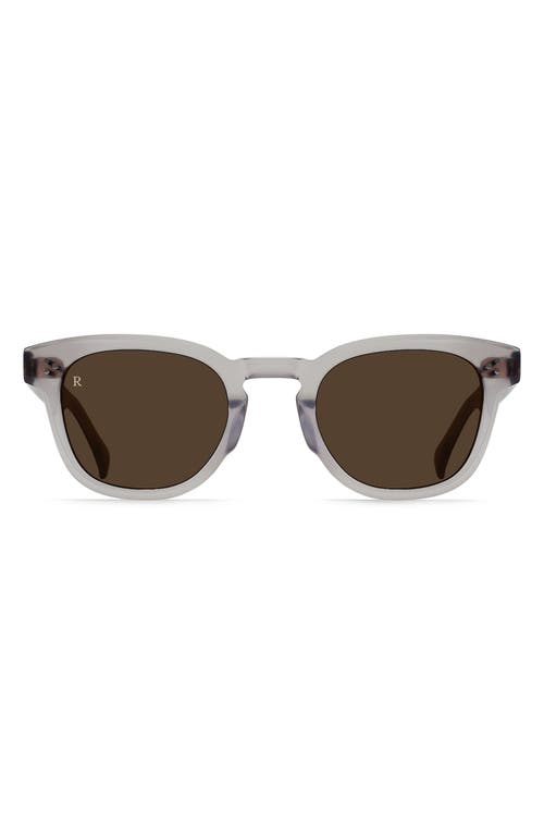 Squire 49mm Round Sunglasses in Shadow Grey/Vibrant Brown