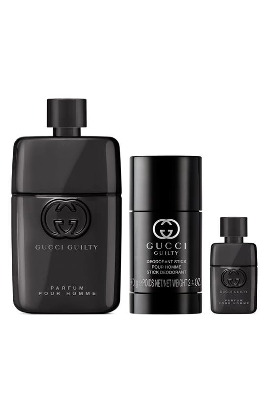 Gucci Guilty Pour Homme Parfum Gift Set $194 Value In White
