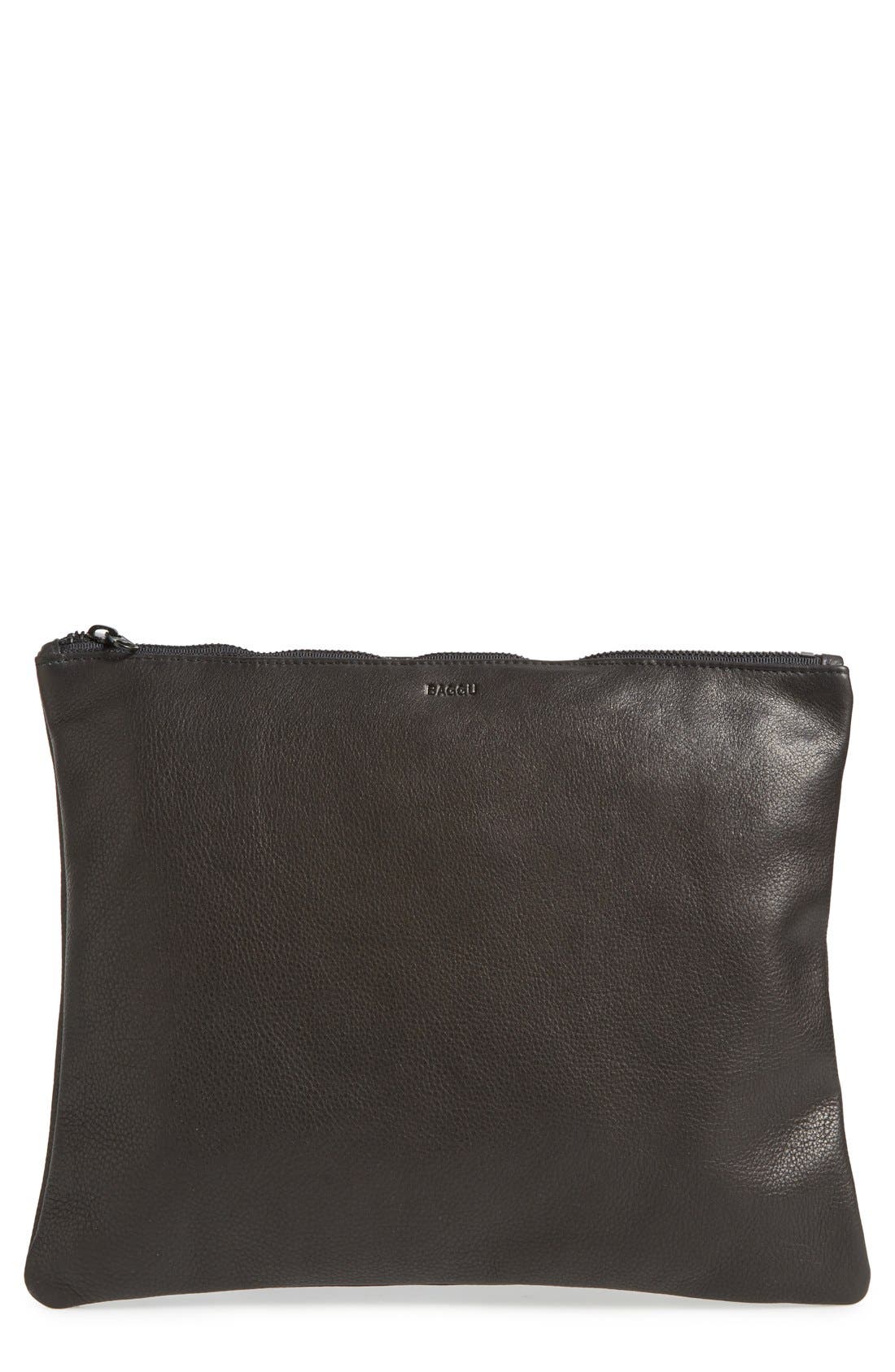 Baggu® Large Leather Zip Pouch Nordstrom