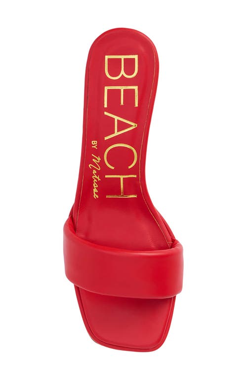 Coconuts By Matisse Blondie Square Toe Sandal In Red