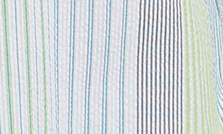 FOXCROFT FOXCROFT RELAXED VARIEGATED STRIPE SEERSUCKER BUTTON-UP SHIRT