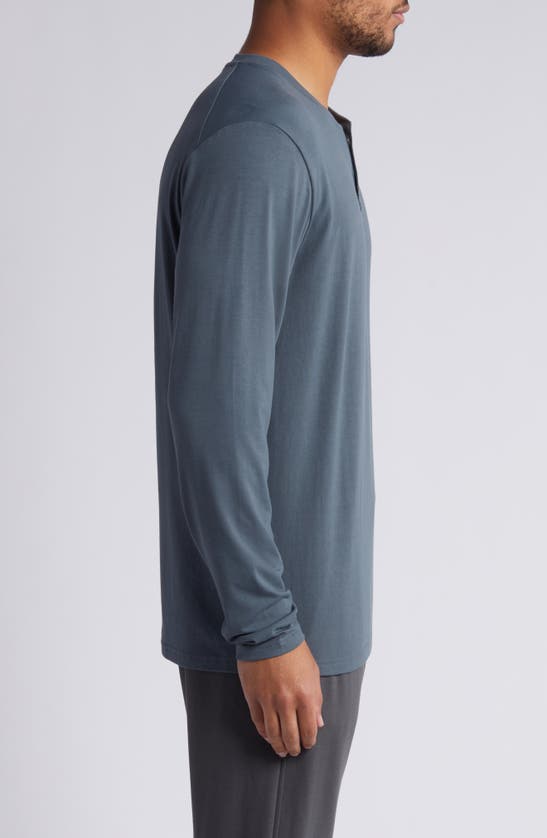 Free Fly Flex Performance Henley In Midnight