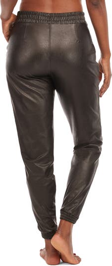 SPANX® Faux Leather Joggers