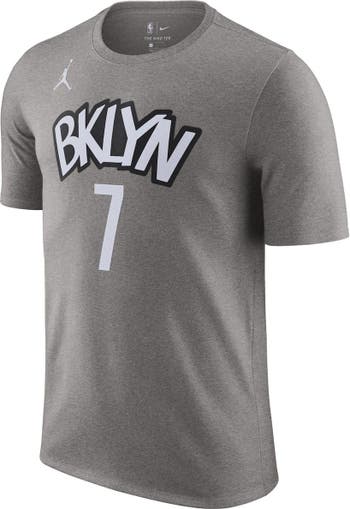Nike Youth Nike Kevin Durant White Brooklyn Nets Name & Number Performance  T-Shirt