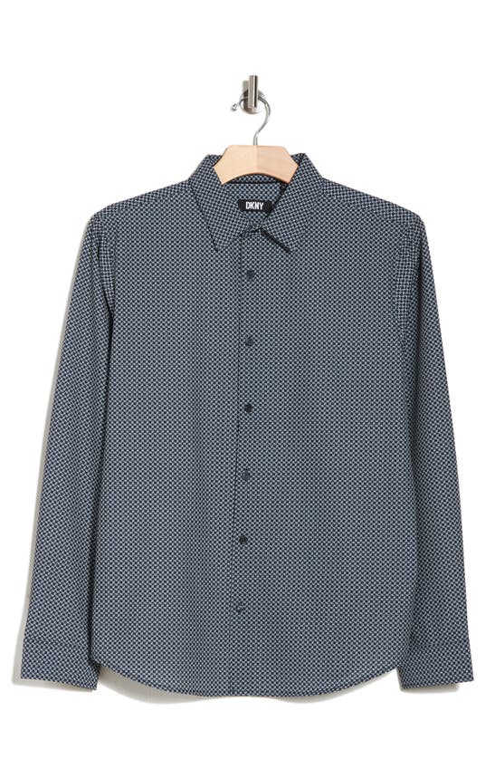 Shop Dkny Sportswear Winston Button-up Shirt In Black