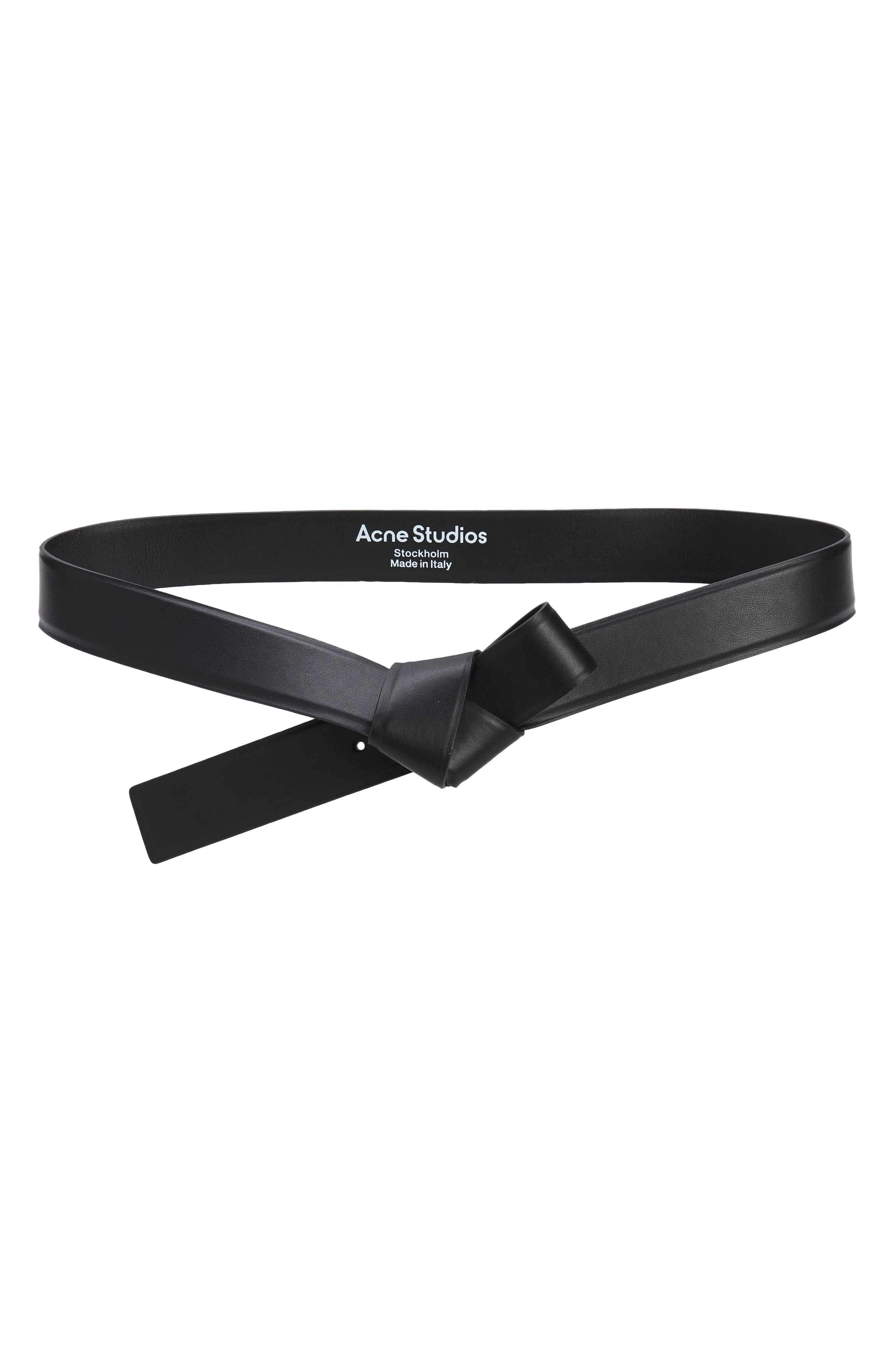 I*.様 acne studios musubi ベルト　アクネストゥディオズ Acne Studios Musubi Leather Belt in Black | Smart Closet