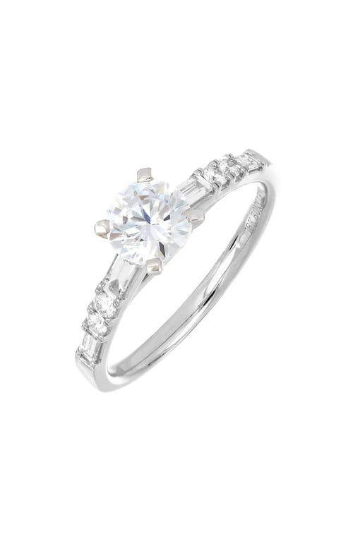 Pavé Diamond Engagement Ring Setting in White Gold/Diamond