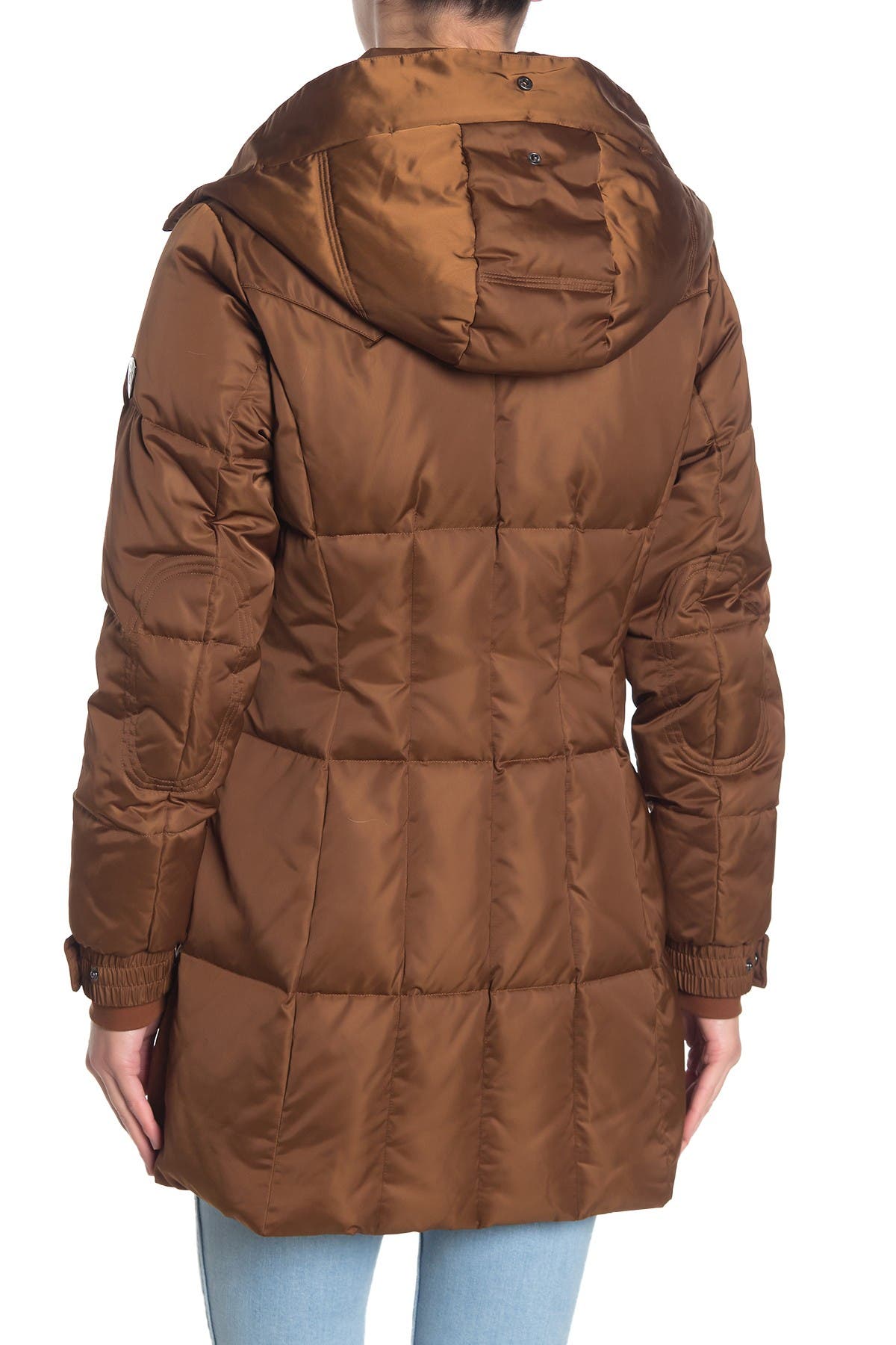 1 madison genuine fox fur trimmed parka