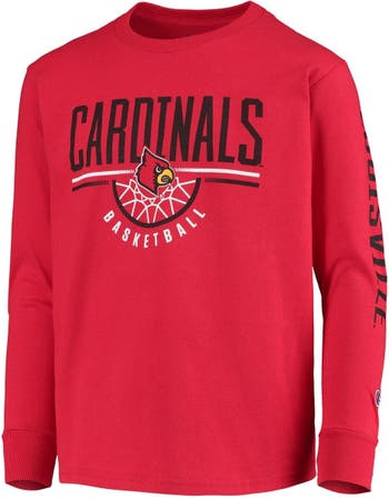 Louisville Cardinals Black Football Long Sleeve Tee Shirt by Champion