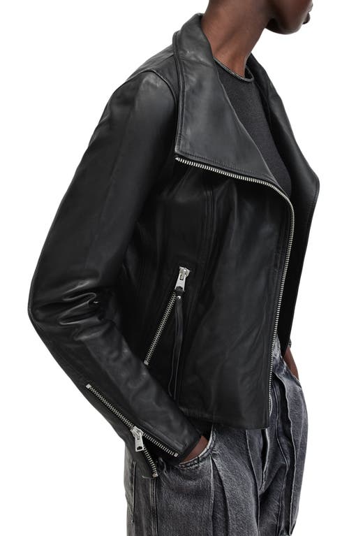 Shop Allsaints Ellis Biker Jacket In Black