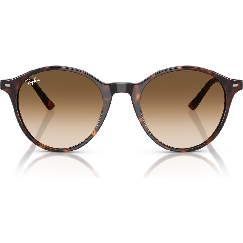 Ray Ban Ray-ban Phantos 53mm Round Gradient Sunglasses In Havana