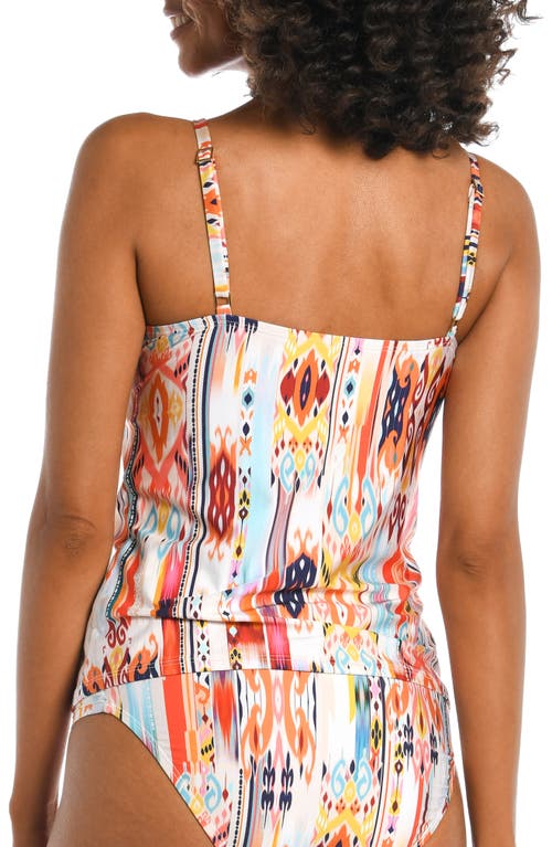 La Blanca Desert Keyhole Underwire Tankini Swim Top In Multi