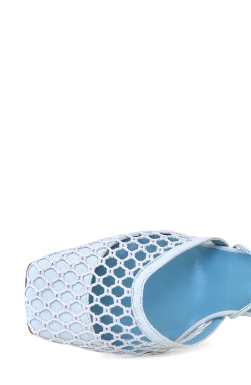 Valentina Rangoni Leone Crochet Wrap Tie Pump In Aquamarina