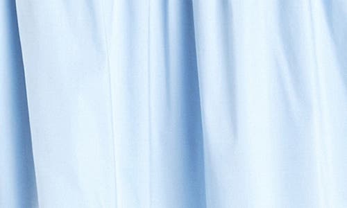 English Factory Ruffle Drop Waist Poplin Minidress In Powder Blue