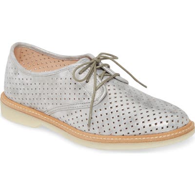 Johnston & Murphy Fiona Perforated Derby, Metallic