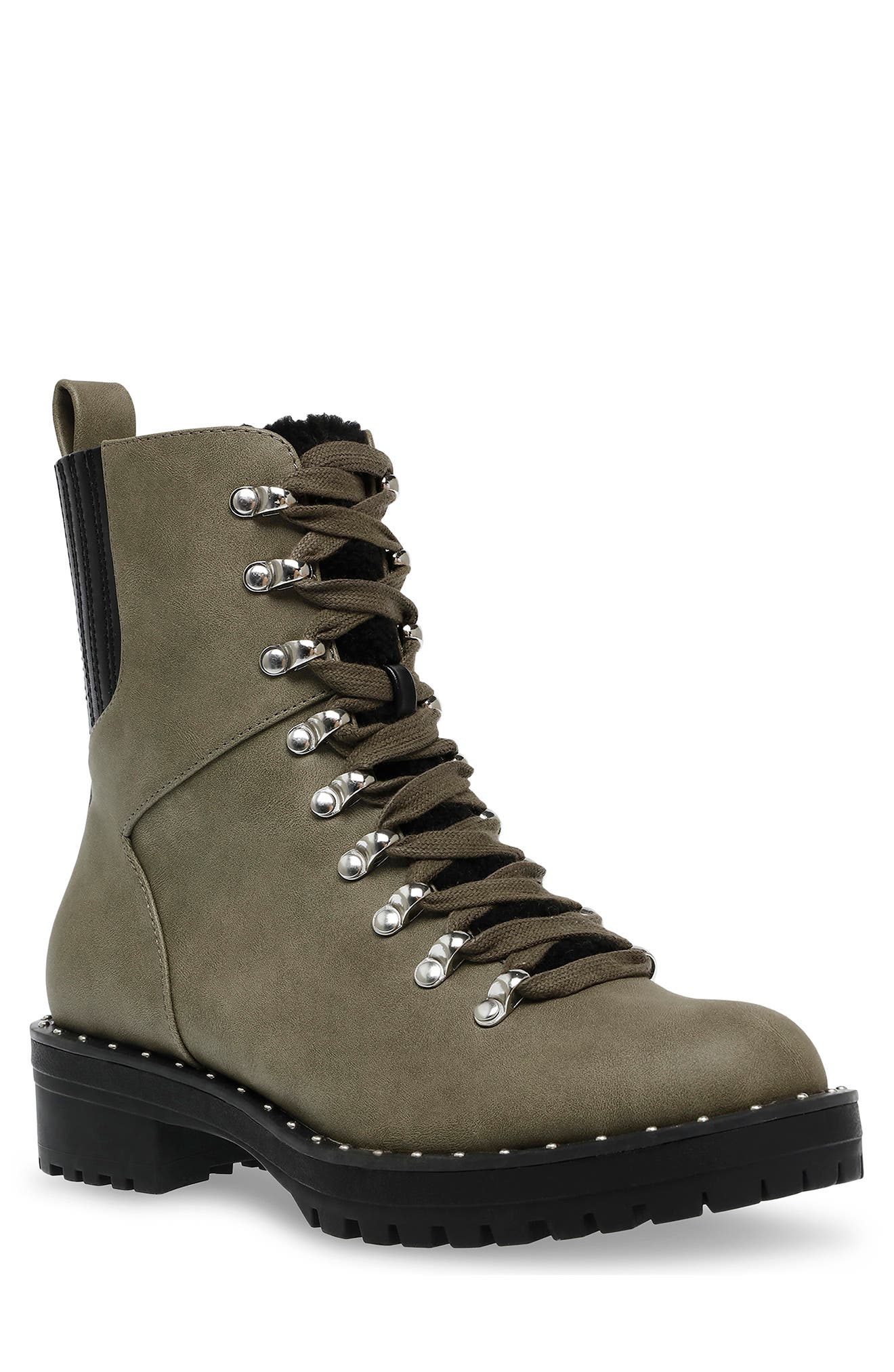 lined combat boots