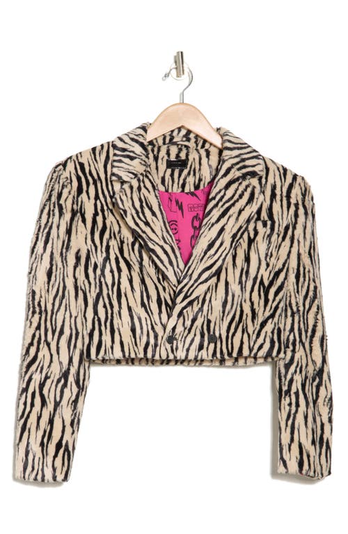 Mother The Blaze Of Glory Cropped Blazer In Hold Your Zebras