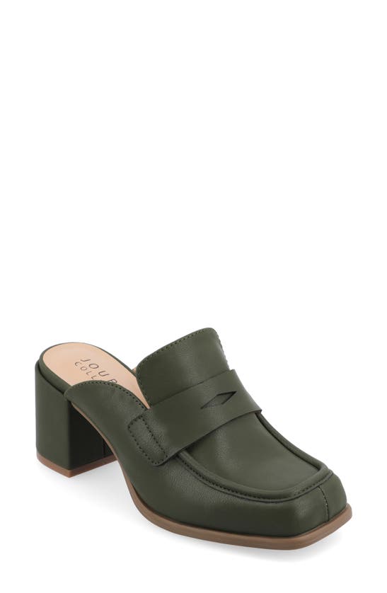 Journee Collection Mule Pump In Green