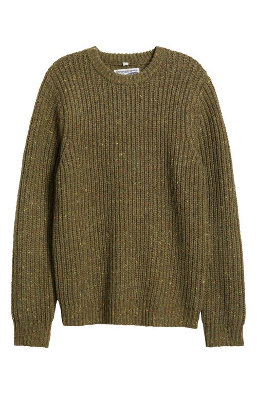 Shop Schott Nyc Donegal Wool Blend Sweater In Olive