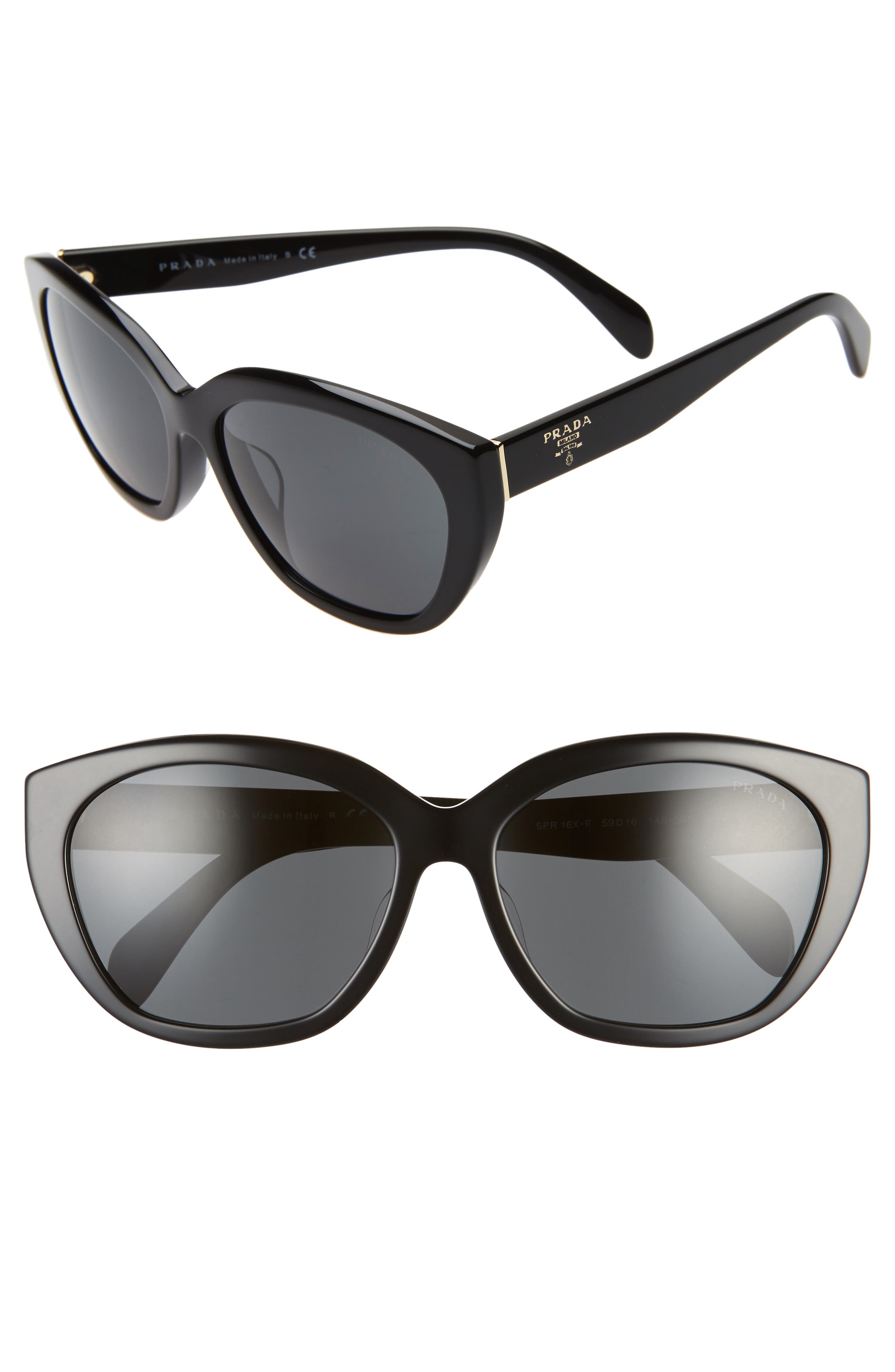 prada 59mm cat eye sunglasses