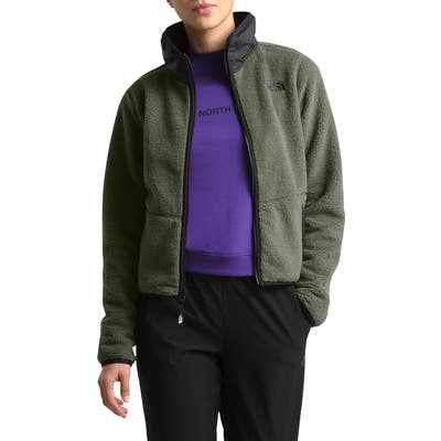 The North Face Dunraven Faux Shearling Jacket, Green