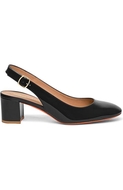 Santoni Women's New Manet Black Sling Back 