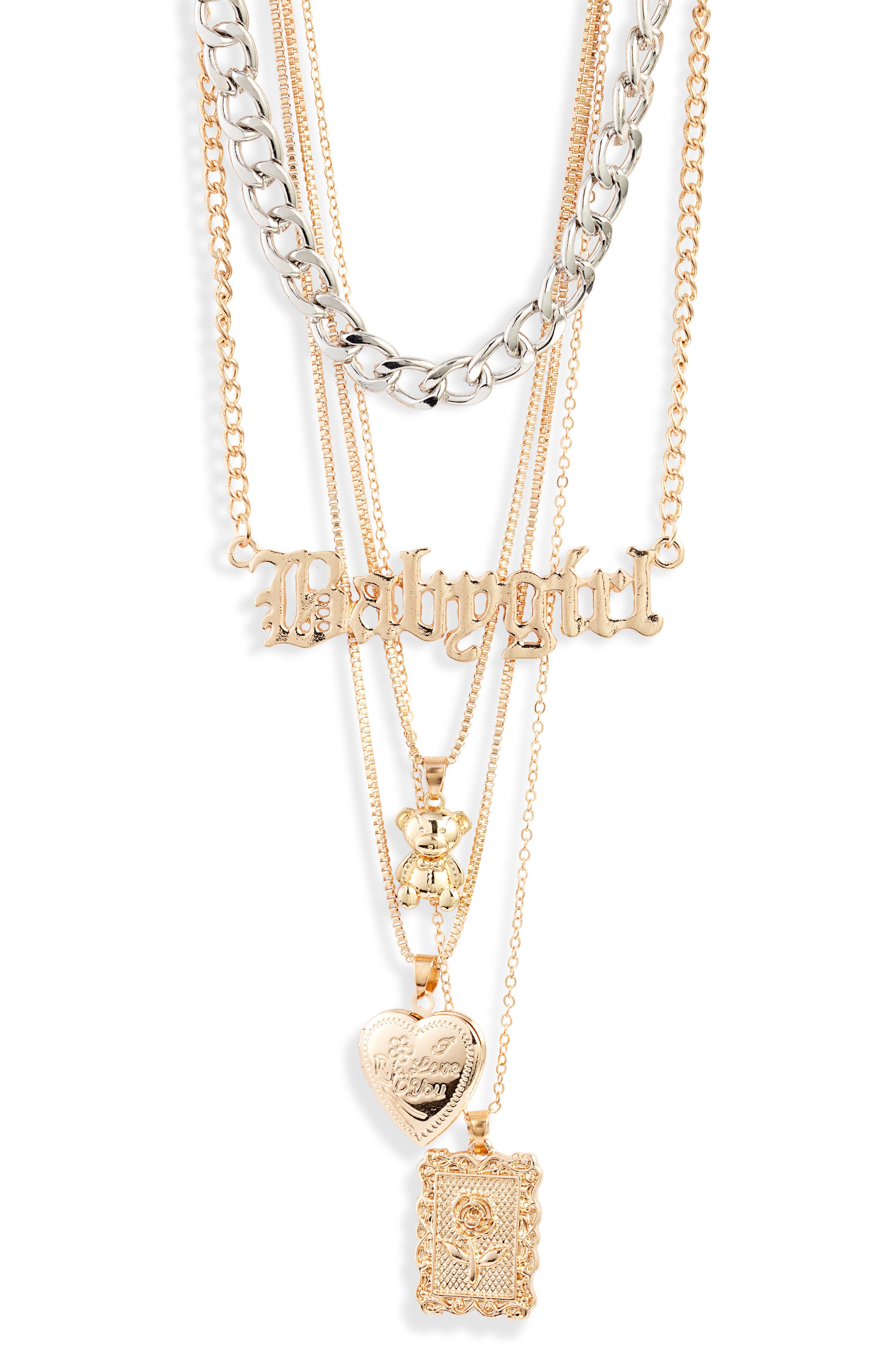 baby girl pendant necklace