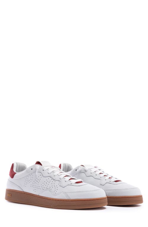 Shop P448 Vert Sneaker In White/red Gum