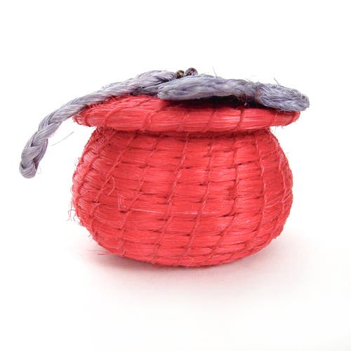 Shop Mbare Animal Lidded Basket In Pink Elephant