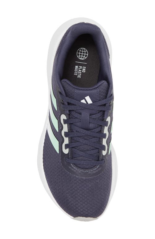 Adidas Originals Adidas Runfalcon 3.0 Running Shoe In Navy/mint/silver Met.