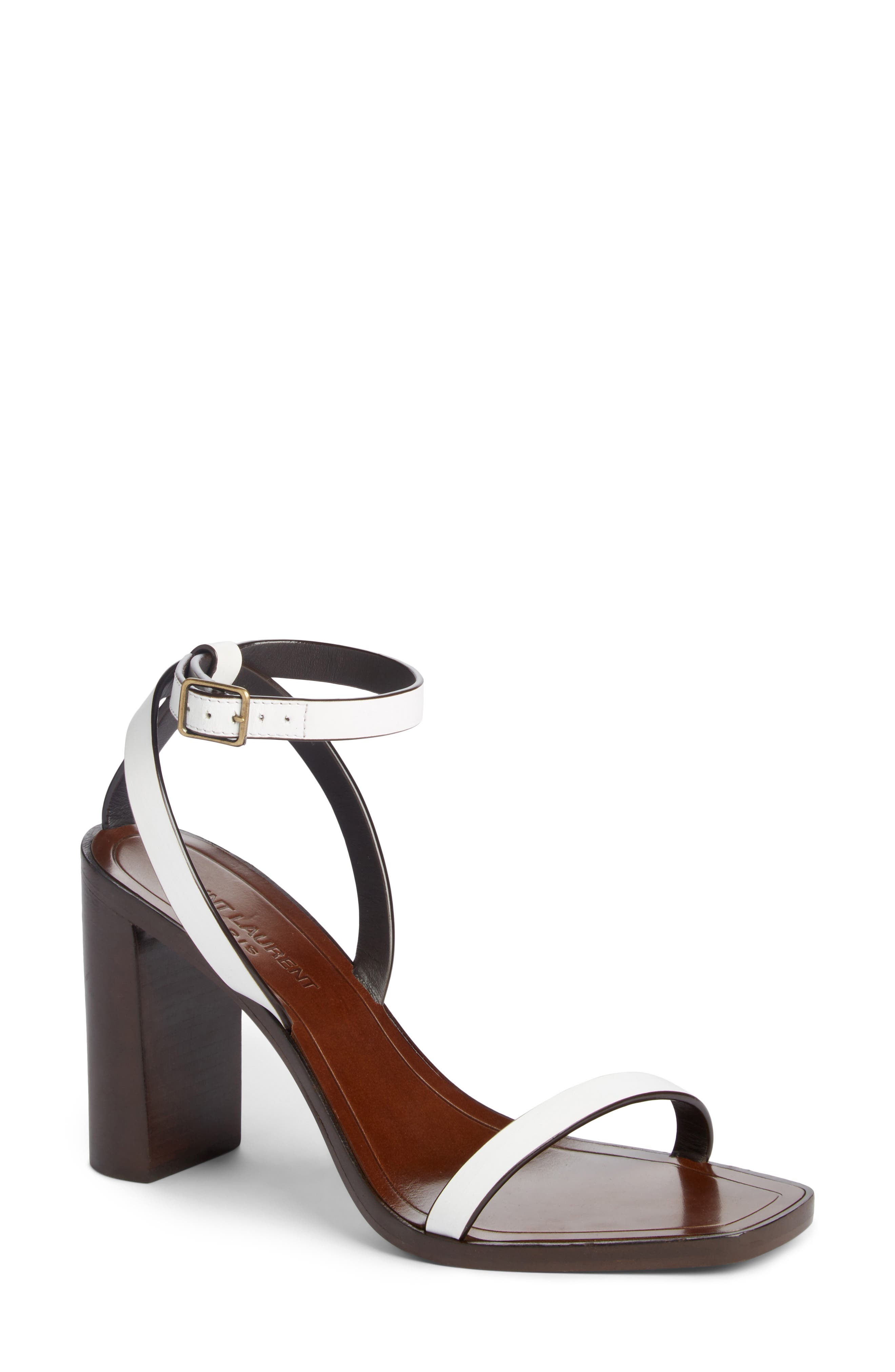 saint laurent loulou ankle strap sandal